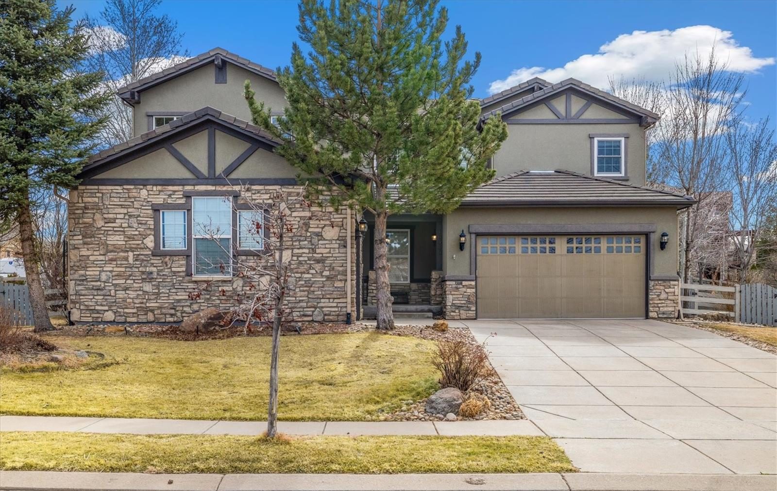 Stone-front two-story home in north Broomfield.