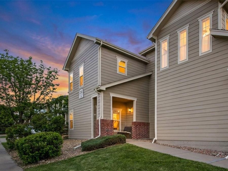 Front of 12963 Grant Circle E Unit: A, Thornton, Colorado, sold by Steve Calley.