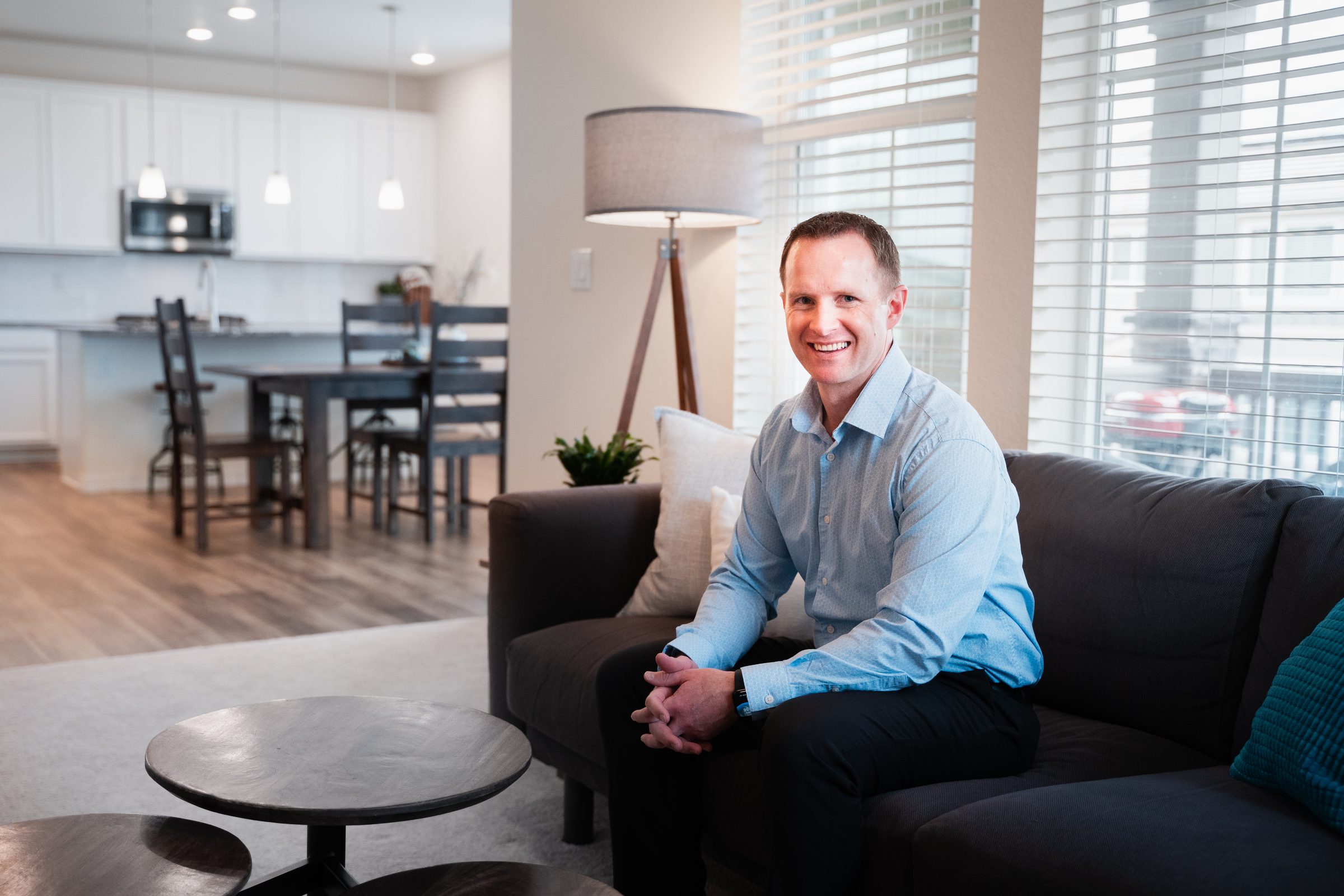 Steve Calley on the set where he records his monthly market videos.